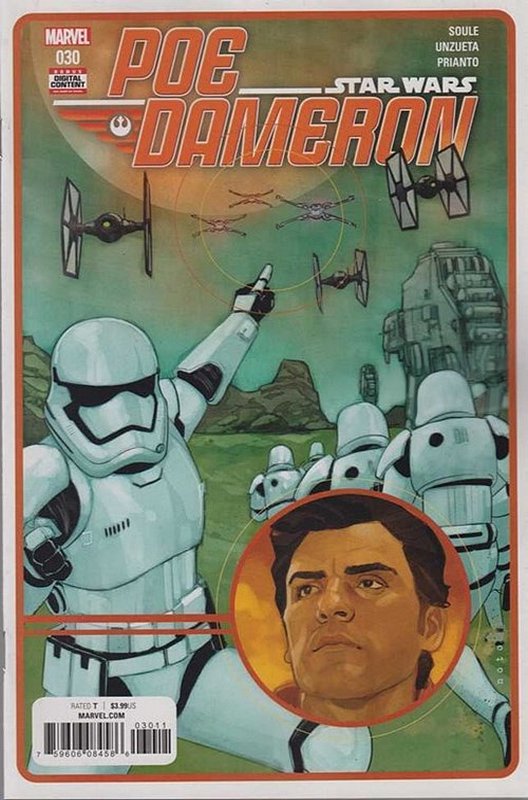 Cover of Star Wars: Poe Dameron #30. One of 250,000 Vintage American Comics on sale from Krypton!