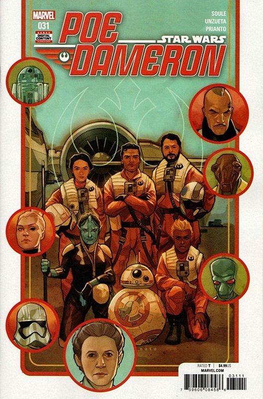 Cover of Star Wars: Poe Dameron #31. One of 250,000 Vintage American Comics on sale from Krypton!