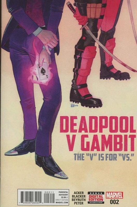 Cover of Deadpool vs Gambit (2016 Ltd) #2. One of 250,000 Vintage American Comics on sale from Krypton!