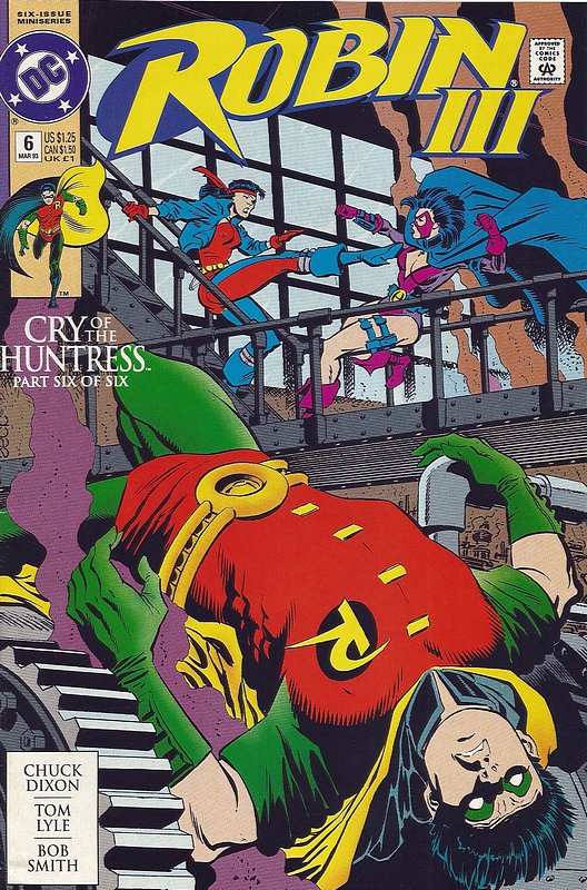 Cover of Robin III: Cry of the Huntress #6. One of 250,000 Vintage American Comics on sale from Krypton!