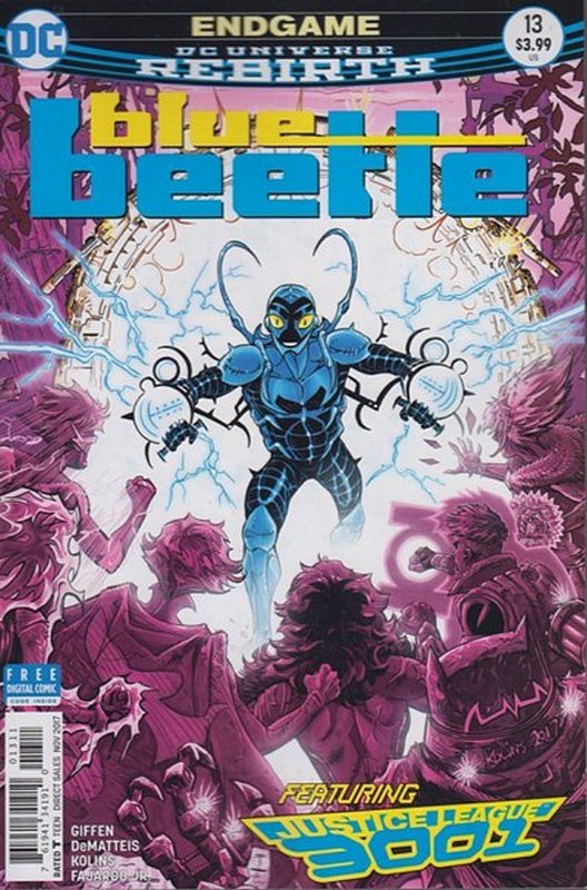 Cover of Blue Beetle (DC Vol 4) #13. One of 250,000 Vintage American Comics on sale from Krypton!