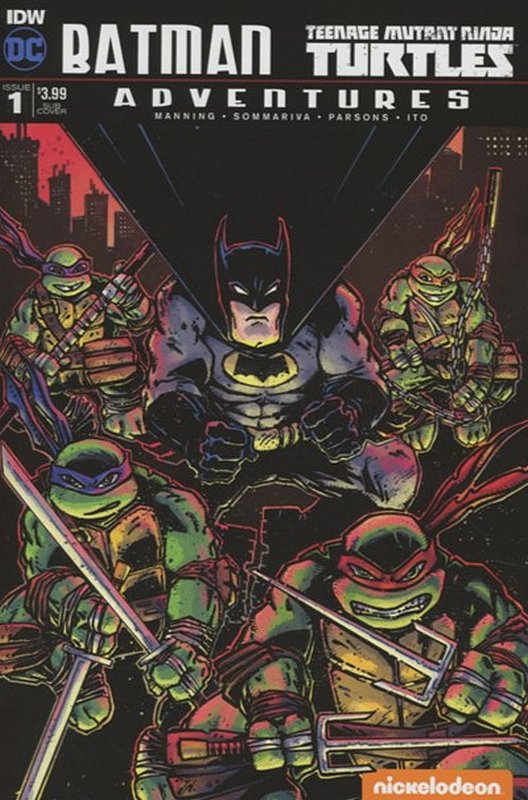 Cover of Batman/TMNT Adventures (2016 Ltd) #1. One of 250,000 Vintage American Comics on sale from Krypton!