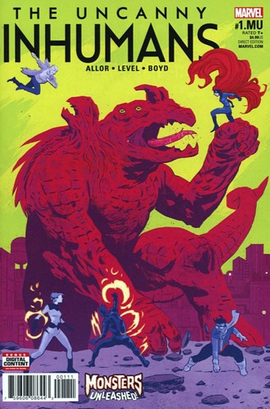 Cover of Uncanny Inhumans: Monsters Unleashed (2017) #1. One of 250,000 Vintage American Comics on sale from Krypton!