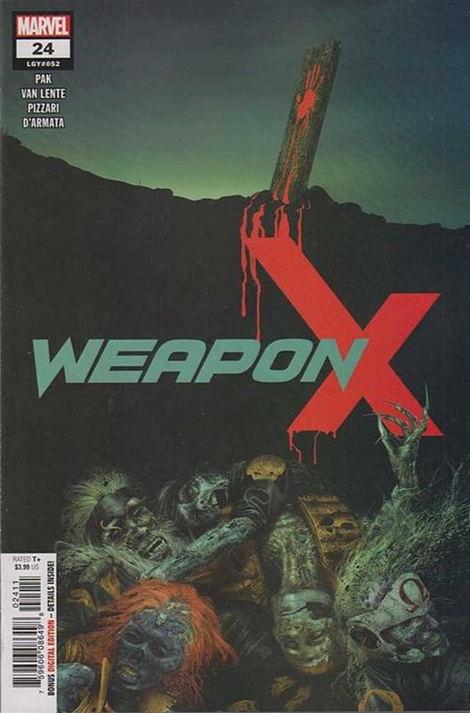 Cover of Weapon X (Vol 2) #24. One of 250,000 Vintage American Comics on sale from Krypton!