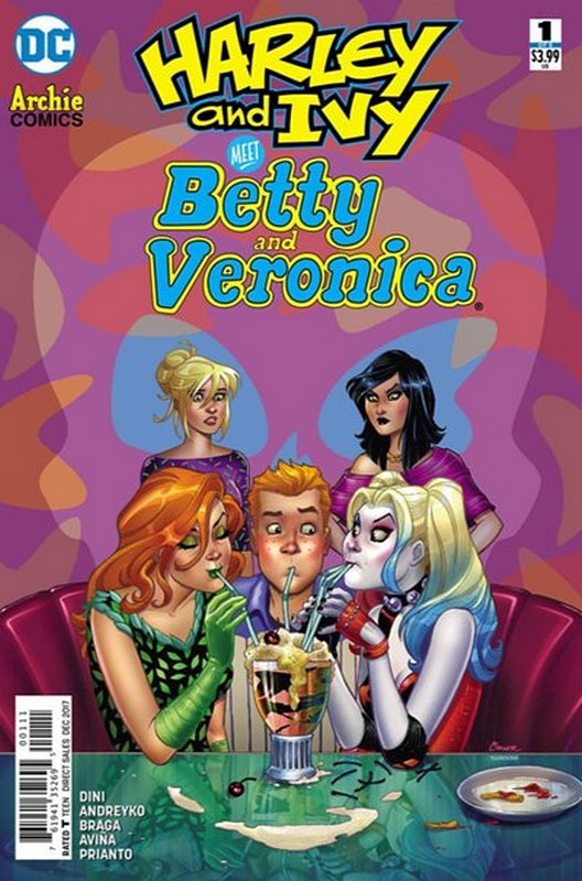 Cover of Harley & Ivy meet Betty & Veronica (2017 Ltd) #1. One of 250,000 Vintage American Comics on sale from Krypton!