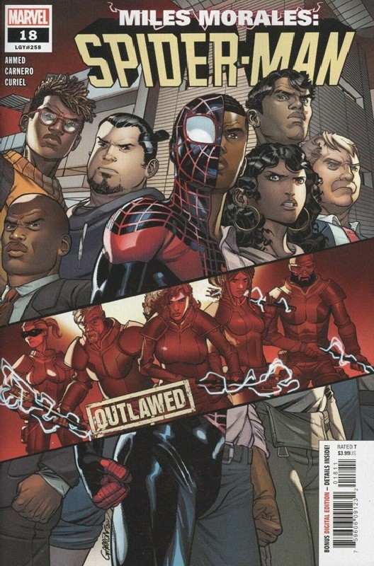Cover of Miles Morales: Spider-Man (Vol 1) #18. One of 250,000 Vintage American Comics on sale from Krypton!