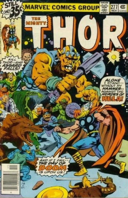 Cover of Thor (Vol 1) #277. One of 250,000 Vintage American Comics on sale from Krypton!