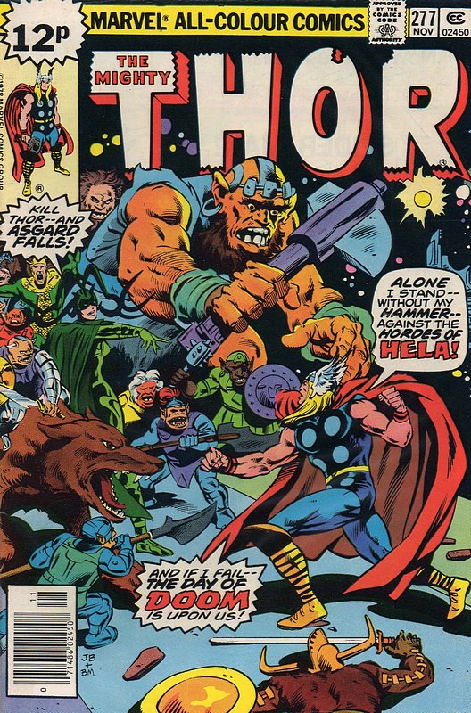 Cover of Thor (Vol 1) #277. One of 250,000 Vintage American Comics on sale from Krypton!
