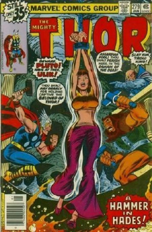 Cover of Thor (Vol 1) #279. One of 250,000 Vintage American Comics on sale from Krypton!