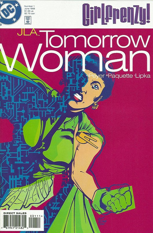 Cover of JLA Tomorrow Woman - Girl Frenzy (1998 One Shot) #1. One of 250,000 Vintage American Comics on sale from Krypton!