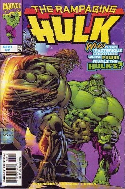 Cover of Rampaging Hulk (Vol 1) #2. One of 250,000 Vintage American Comics on sale from Krypton!