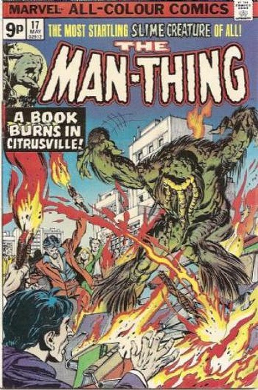 Cover of Man-Thing (Vol 1) #17. One of 250,000 Vintage American Comics on sale from Krypton!