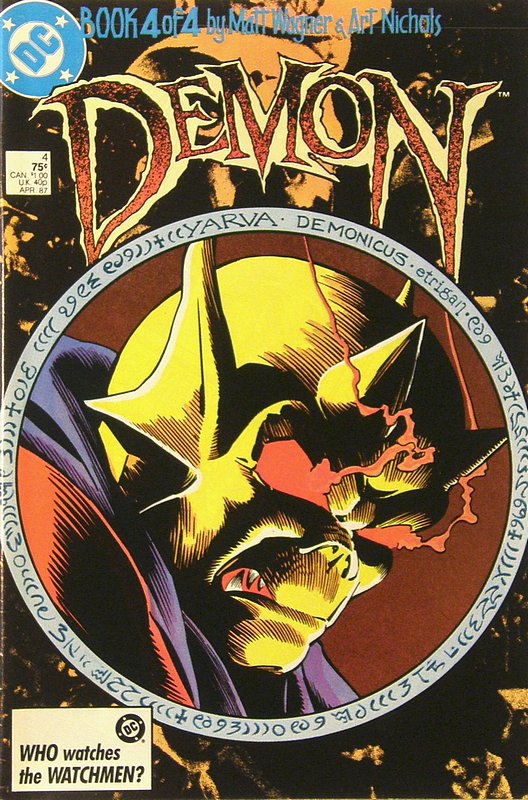 Cover of Demon (1987 Ltd Series) #4. One of 250,000 Vintage American Comics on sale from Krypton!