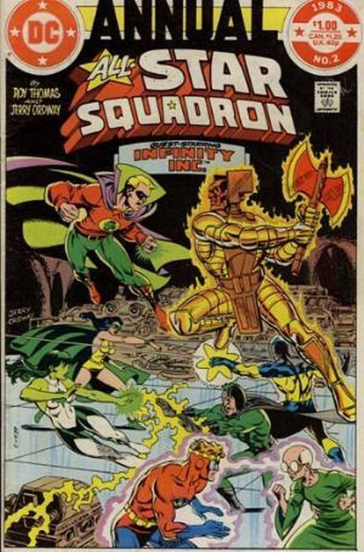 Cover of All-Star Squadron Annual #2. One of 250,000 Vintage American Comics on sale from Krypton!