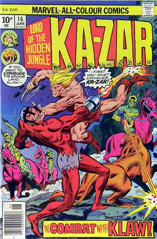 Cover of Ka-Zar (Vol 2) Lord of the Hidden Jungle #16. One of 250,000 Vintage American Comics on sale from Krypton!