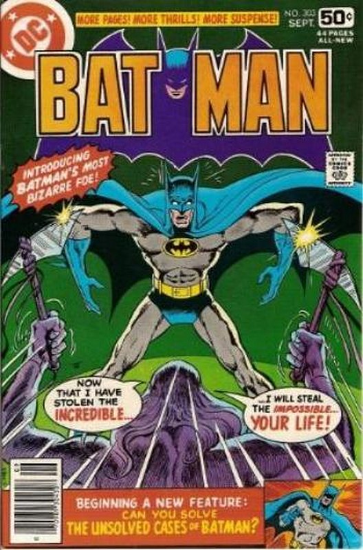 Cover of Batman #303. One of 250,000 Vintage American Comics on sale from Krypton!