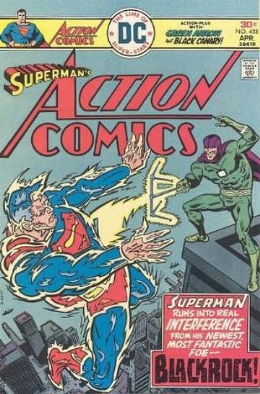 Cover of Action Comics (Vol 1) #458. One of 250,000 Vintage American Comics on sale from Krypton!