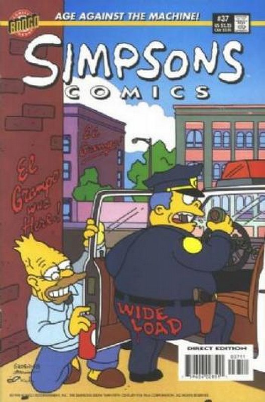 Cover of Simpsons Comics #37. One of 250,000 Vintage American Comics on sale from Krypton!