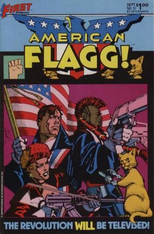 Cover of American Flagg! (Vol 1) #12. One of 250,000 Vintage American Comics on sale from Krypton!