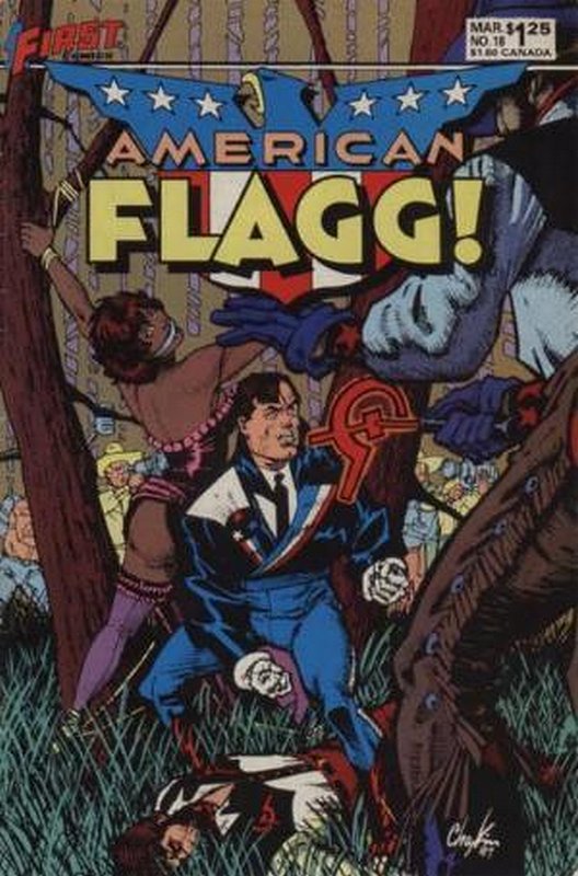 Cover of American Flagg! (Vol 1) #18. One of 250,000 Vintage American Comics on sale from Krypton!