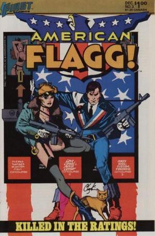 Cover of American Flagg! (Vol 1) #3. One of 250,000 Vintage American Comics on sale from Krypton!