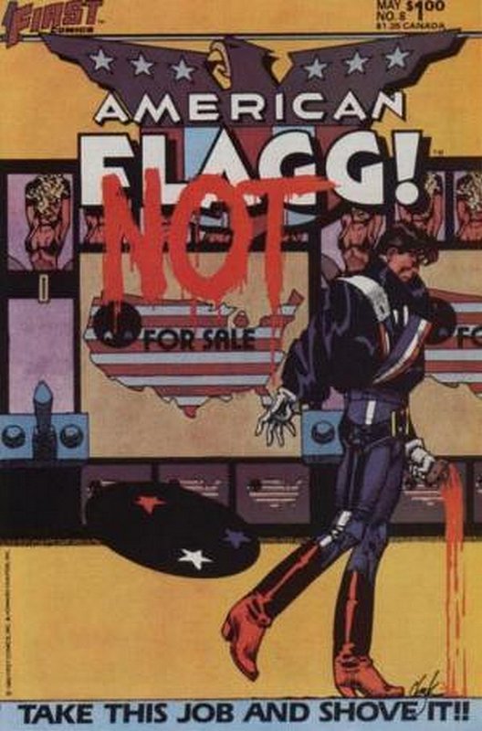 Cover of American Flagg! (Vol 1) #8. One of 250,000 Vintage American Comics on sale from Krypton!