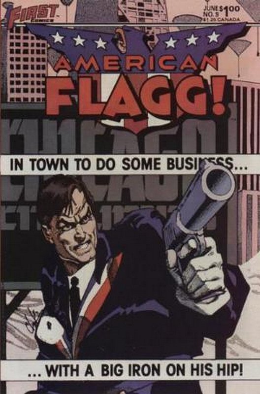 Cover of American Flagg! (Vol 1) #9. One of 250,000 Vintage American Comics on sale from Krypton!