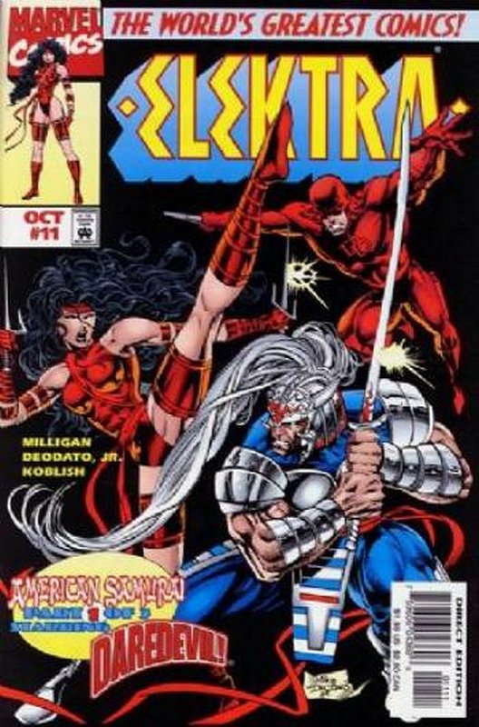 Cover of Elektra (Vol 1) #11. One of 250,000 Vintage American Comics on sale from Krypton!