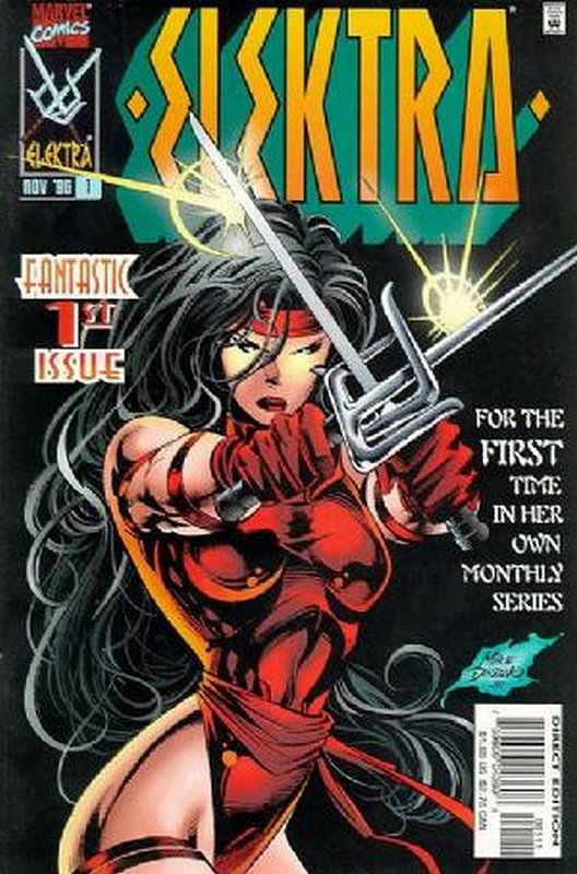 Cover of Elektra (Vol 1) #1. One of 250,000 Vintage American Comics on sale from Krypton!