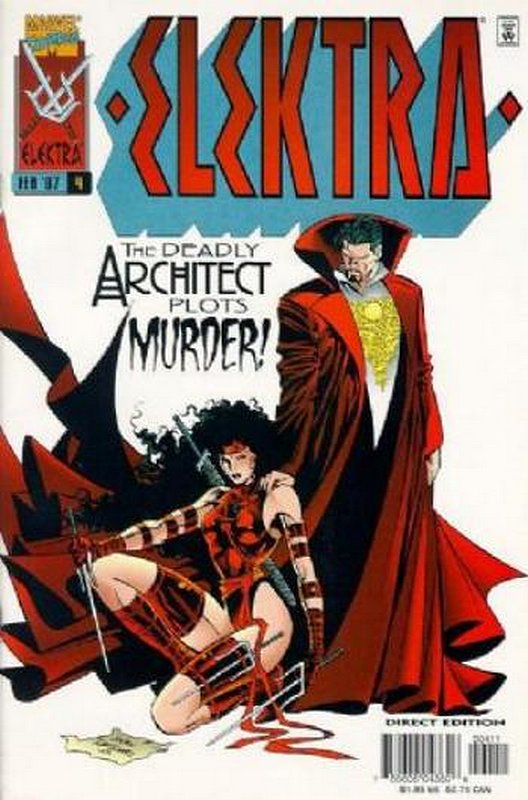 Cover of Elektra (Vol 1) #4. One of 250,000 Vintage American Comics on sale from Krypton!
