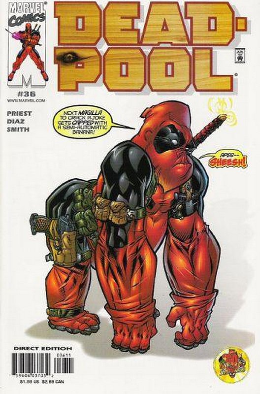 Cover of Deadpool (Vol 1) #36. One of 250,000 Vintage American Comics on sale from Krypton!