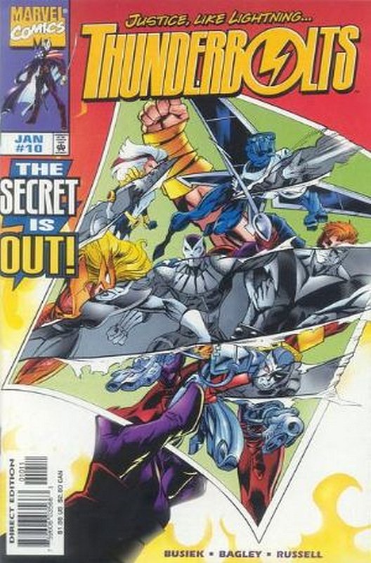Cover of Thunderbolts (Vol 1) #10. One of 250,000 Vintage American Comics on sale from Krypton!
