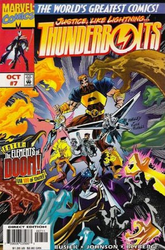Cover of Thunderbolts (Vol 1) #7. One of 250,000 Vintage American Comics on sale from Krypton!