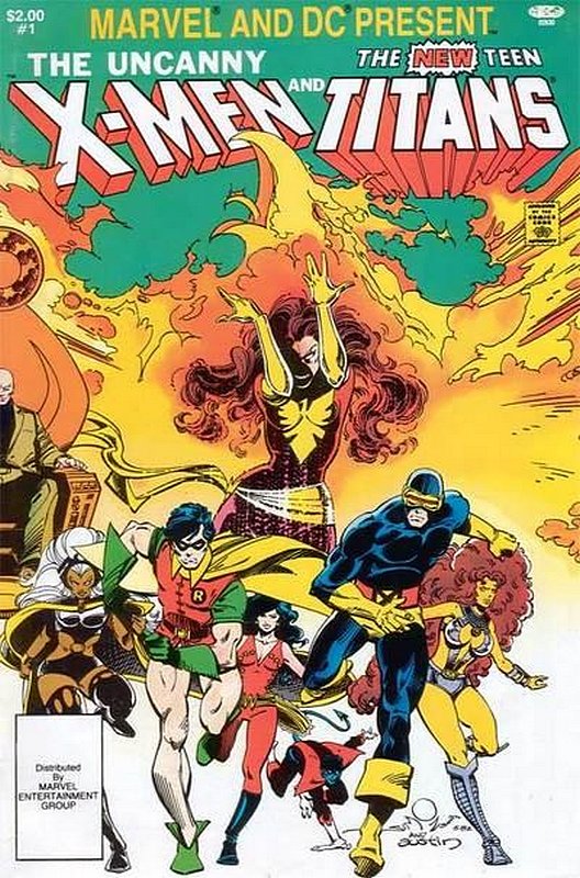 Cover of Uncanny X-Men & The New Teen Titans (1982 One Shot #1. One of 250,000 Vintage American Comics on sale from Krypton!