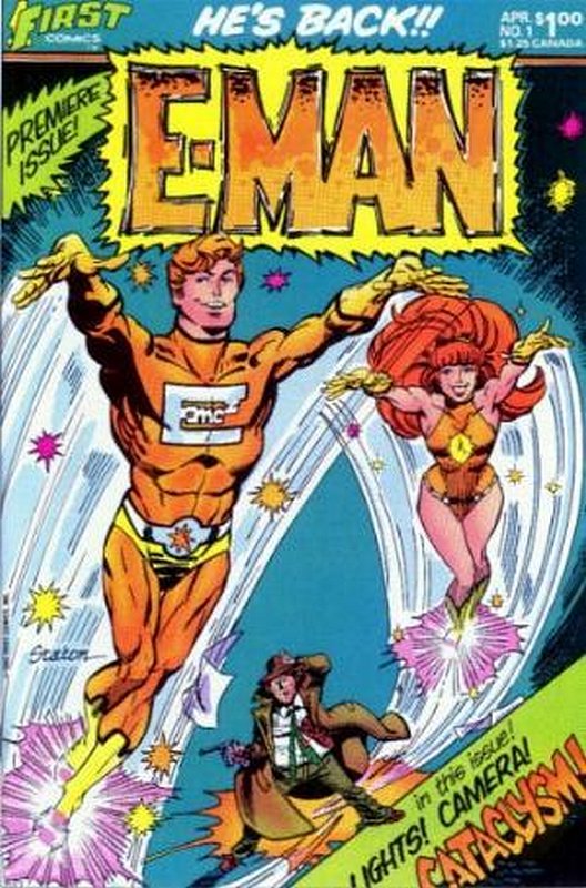 Cover of E-Man (Vol 2) #1. One of 250,000 Vintage American Comics on sale from Krypton!