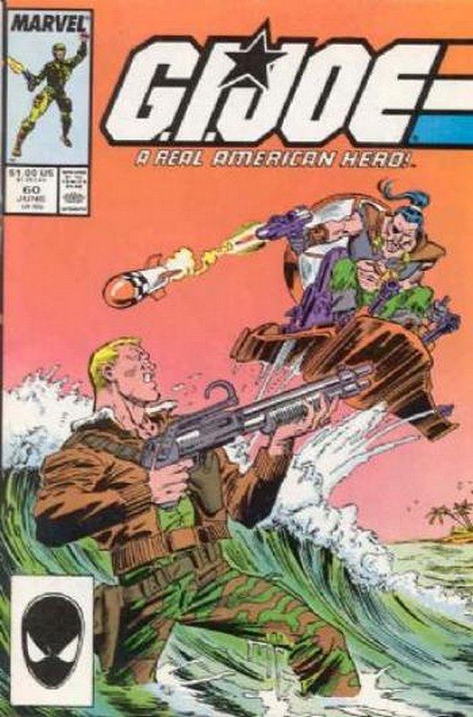Cover of GI Joe: A Real American Hero #60. One of 250,000 Vintage American Comics on sale from Krypton!