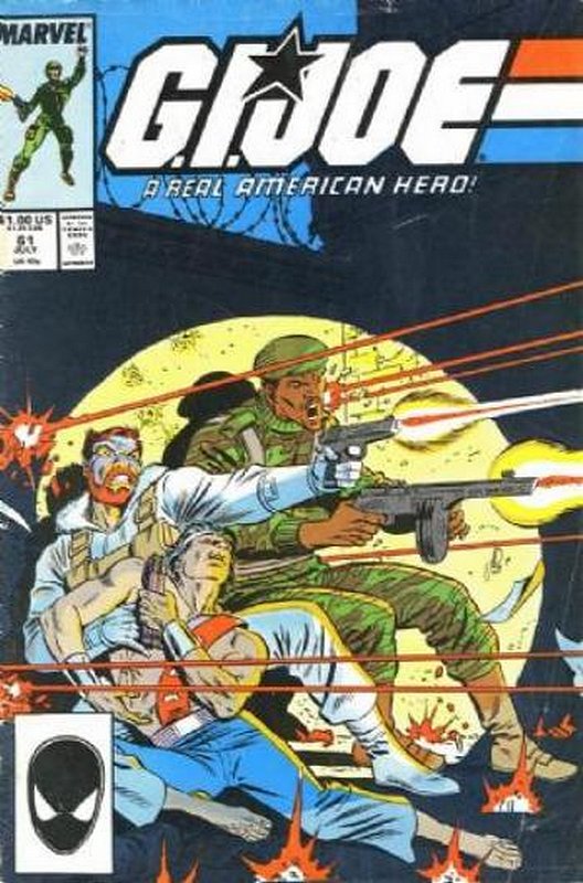 Cover of GI Joe: A Real American Hero #61. One of 250,000 Vintage American Comics on sale from Krypton!