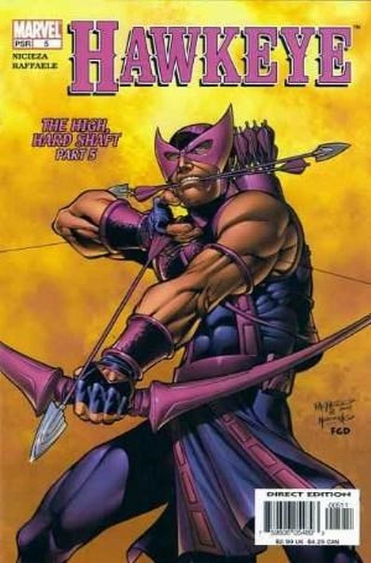 Cover of Hawkeye (Vol 1) #5. One of 250,000 Vintage American Comics on sale from Krypton!