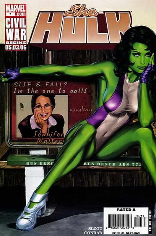 Cover of She-Hulk (Vol 4) #7. One of 250,000 Vintage American Comics on sale from Krypton!