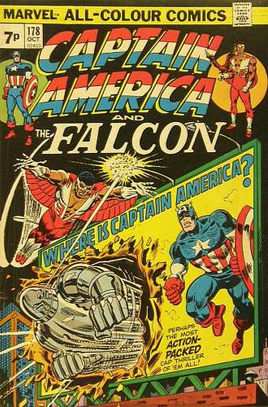 Cover of Captain America (Vol 1) #178. One of 250,000 Vintage American Comics on sale from Krypton!