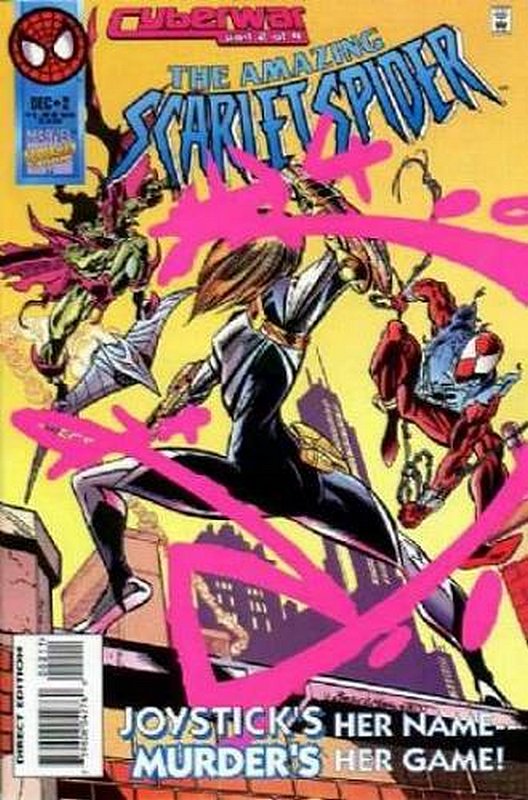 Cover of Amazing Scarlet Spider (1995 Ltd) #2. One of 250,000 Vintage American Comics on sale from Krypton!