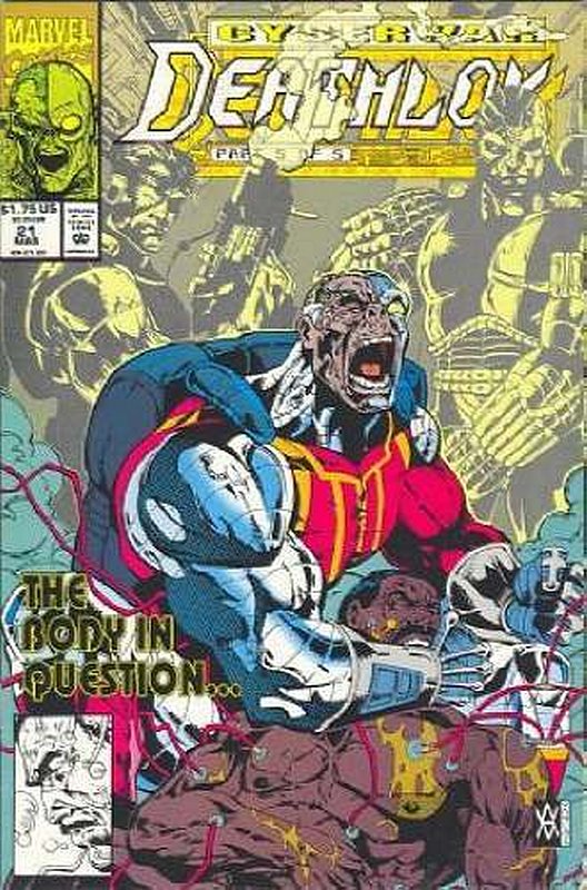 Cover of Deathlok (Vol 1) #21. One of 250,000 Vintage American Comics on sale from Krypton!