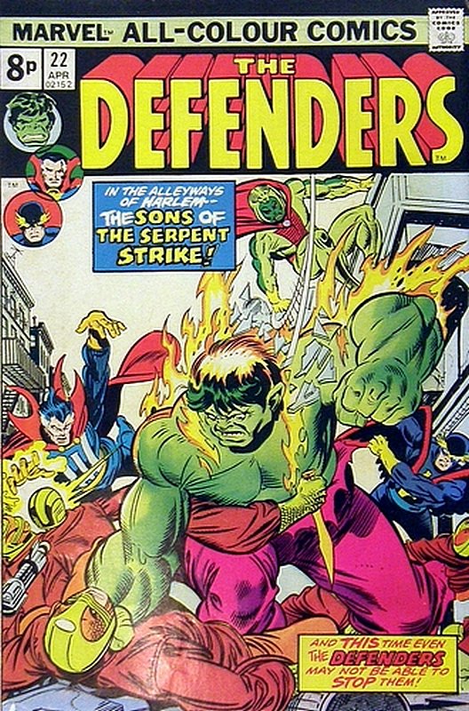 Cover of Defenders (Vol 1) #22. One of 250,000 Vintage American Comics on sale from Krypton!