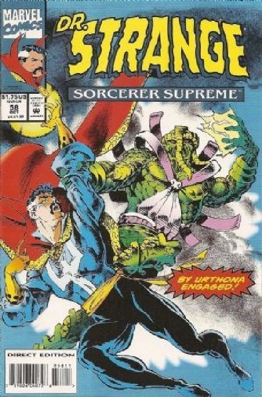 Cover of Doctor Strange (Vol 3) Sorcerer Supreme #58. One of 250,000 Vintage American Comics on sale from Krypton!