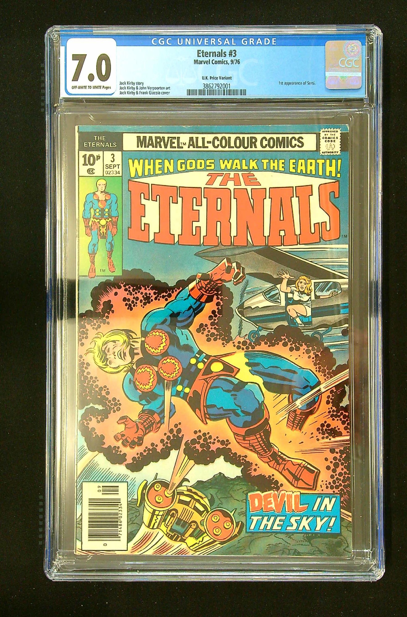 Cover of Eternals (Vol 1) #3. One of 250,000 Vintage American Comics on sale from Krypton!