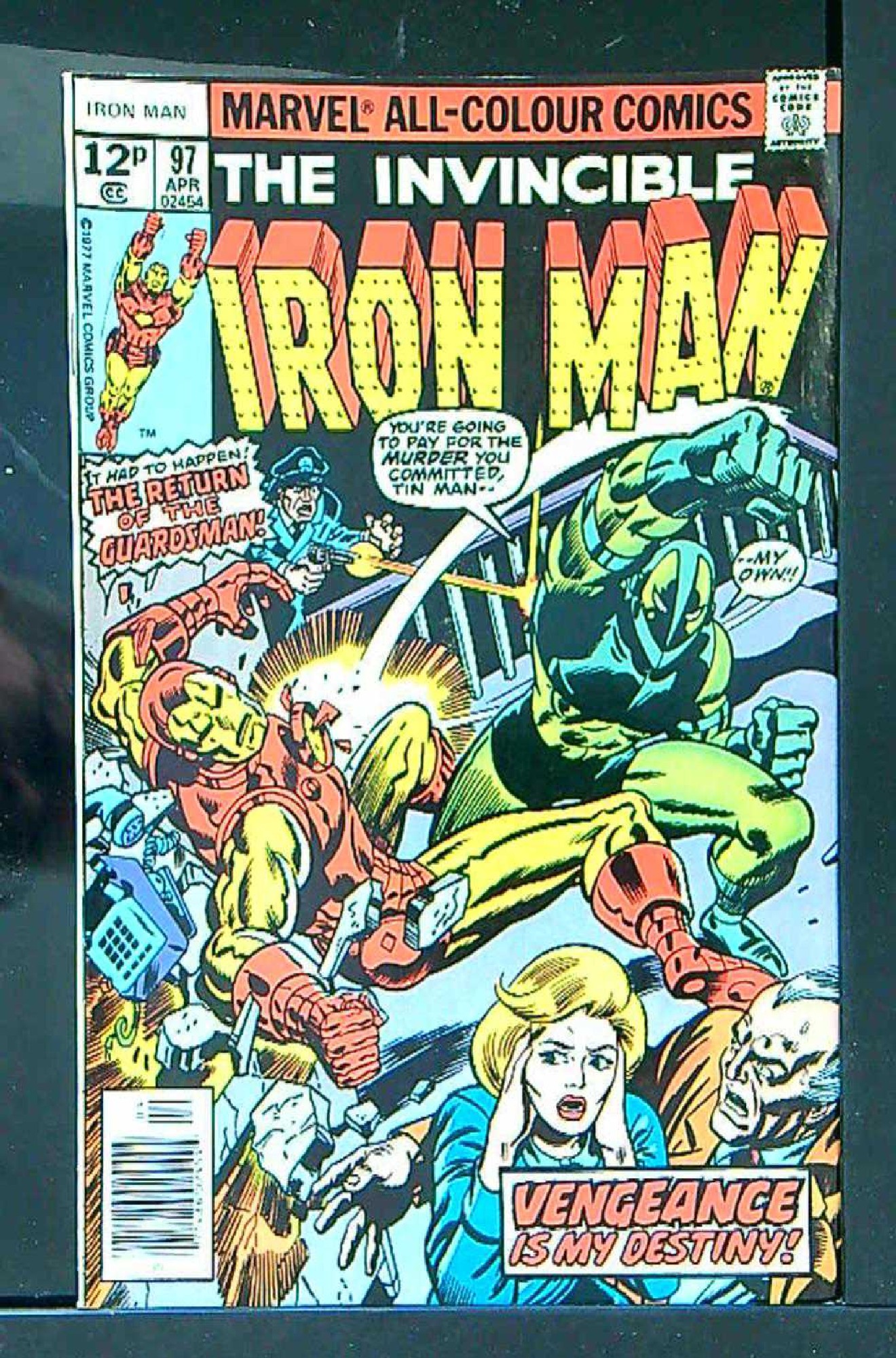 Cover of Iron Man (Vol 1) #97. One of 250,000 Vintage American Comics on sale from Krypton!