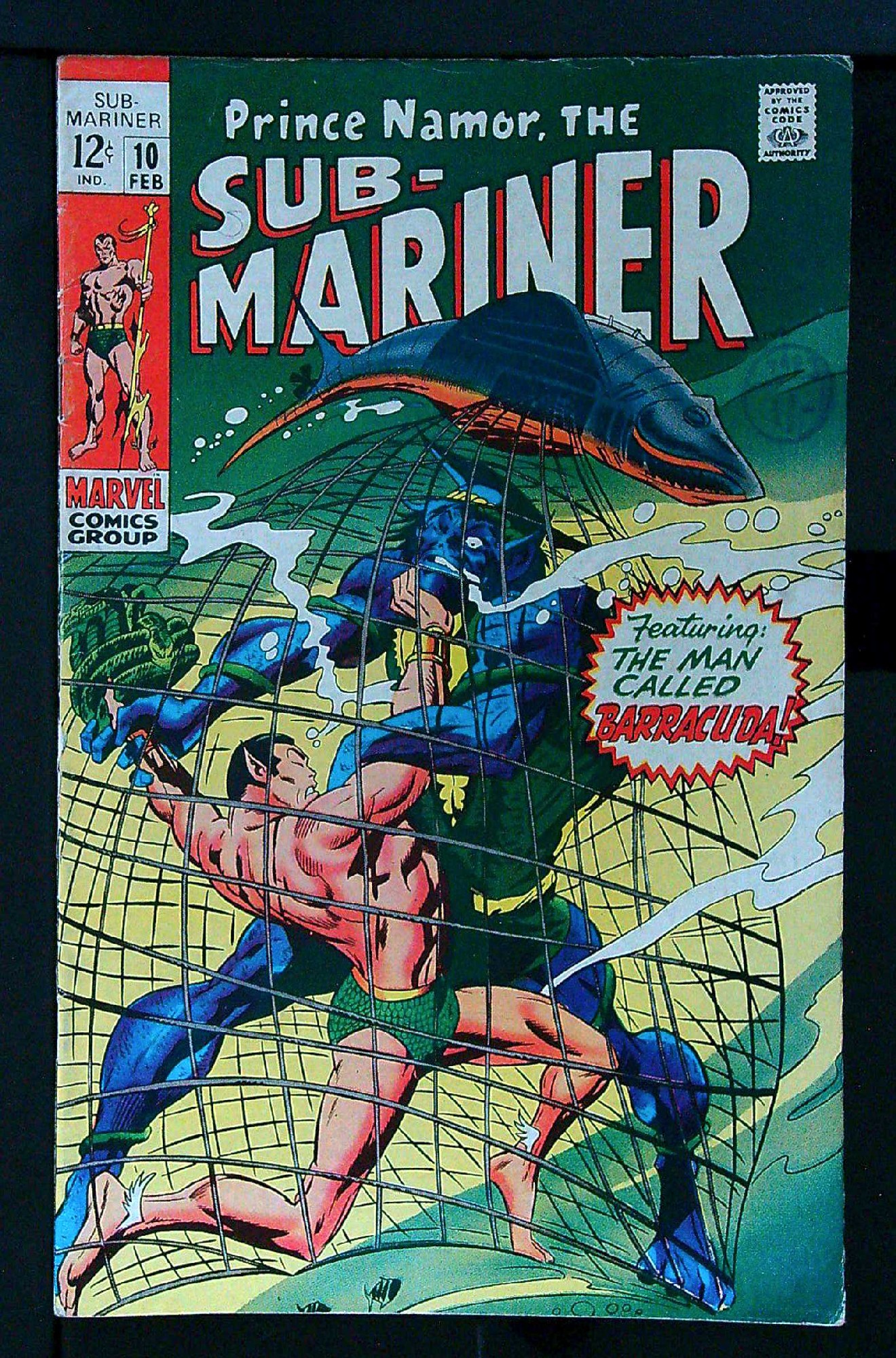 Cover of Sub-Mariner (Vol 1) #10. One of 250,000 Vintage American Comics on sale from Krypton!