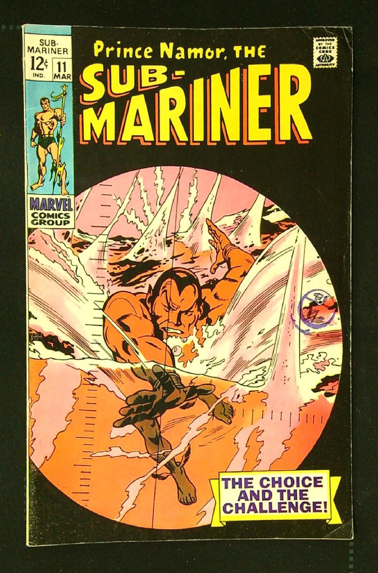 Cover of Sub-Mariner (Vol 1) #11. One of 250,000 Vintage American Comics on sale from Krypton!