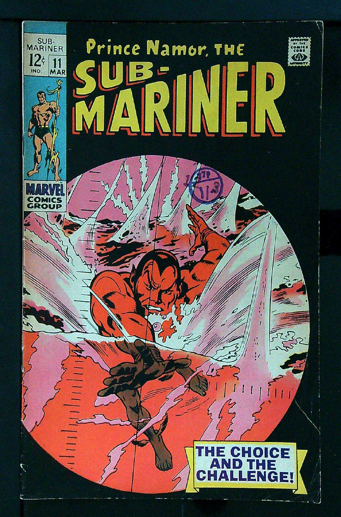 Cover of Sub-Mariner (Vol 1) #11. One of 250,000 Vintage American Comics on sale from Krypton!