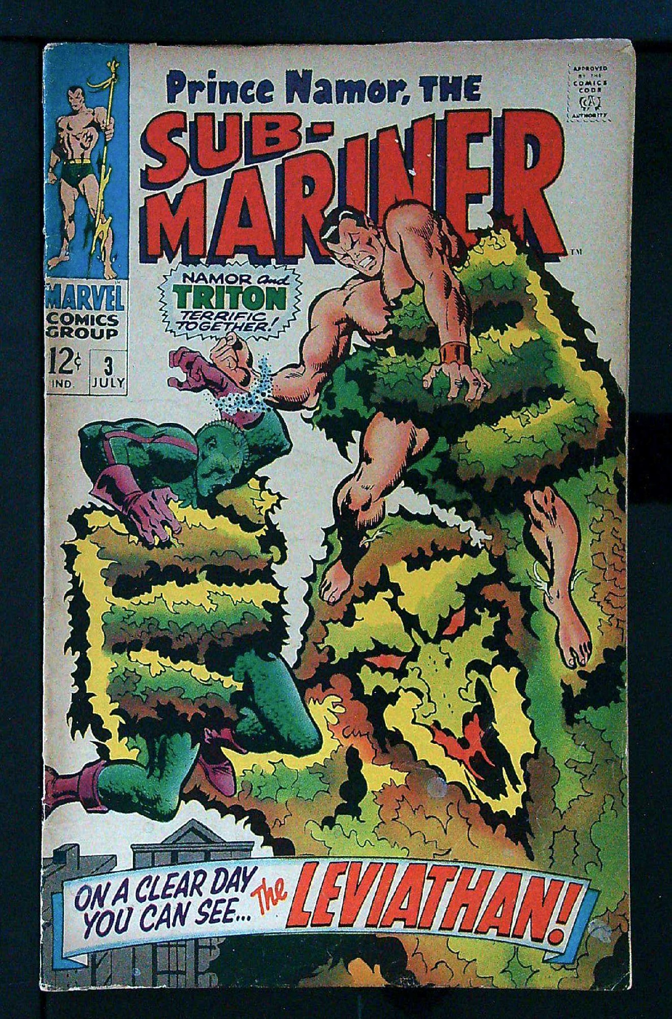 Cover of Sub-Mariner (Vol 1) #3. One of 250,000 Vintage American Comics on sale from Krypton!